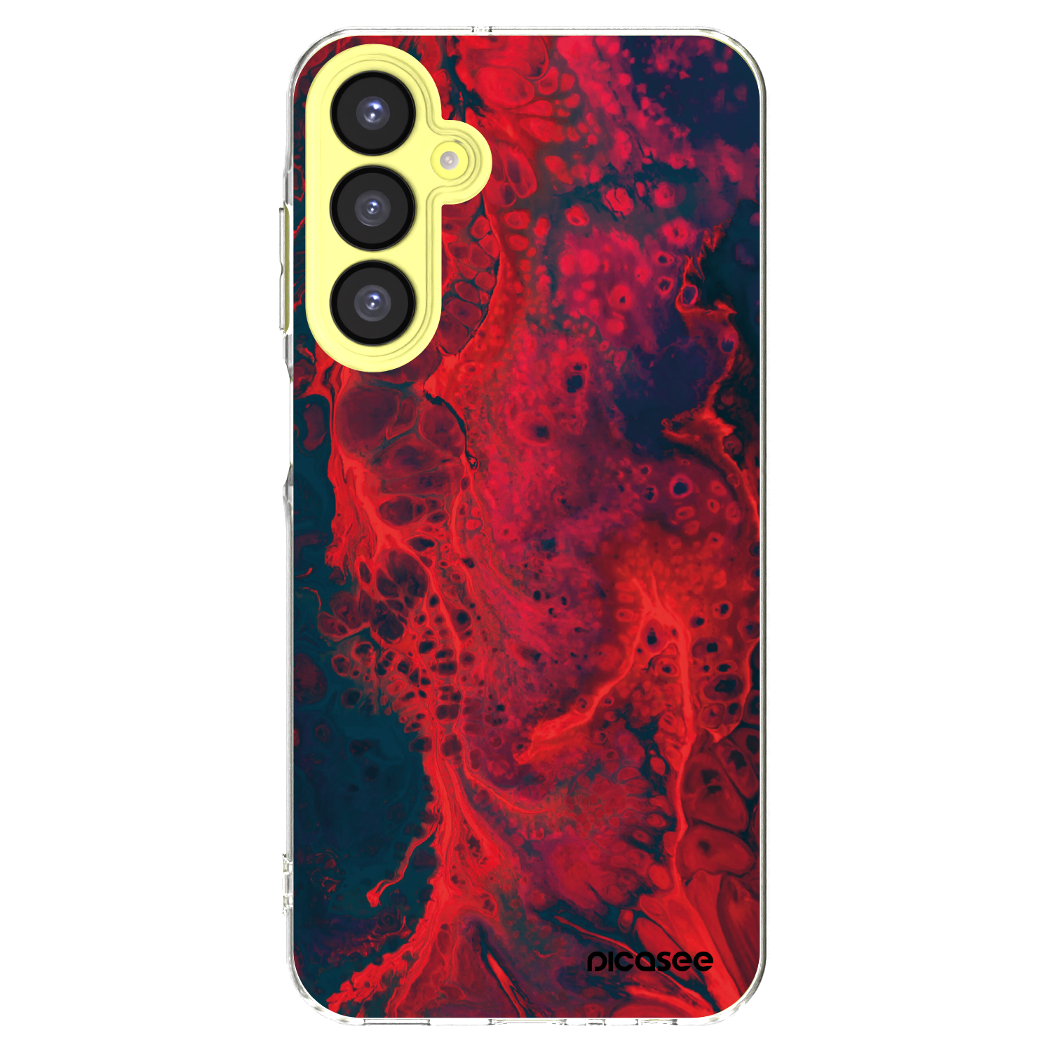 Picasee husă transparentă din silicon pentru Samsung Galaxy A25 A256B 5G - Organic red