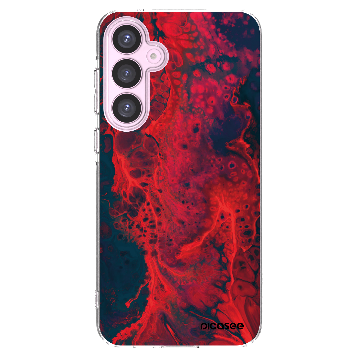 Picasee husă transparentă din silicon pentru Samsung Galaxy A55 5G A556B - Organic red