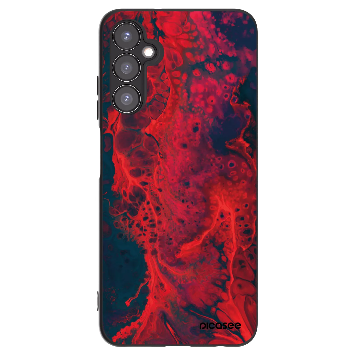 Picasee husă neagră din silicon pentru Samsung Galaxy A05s A057G - Organic red