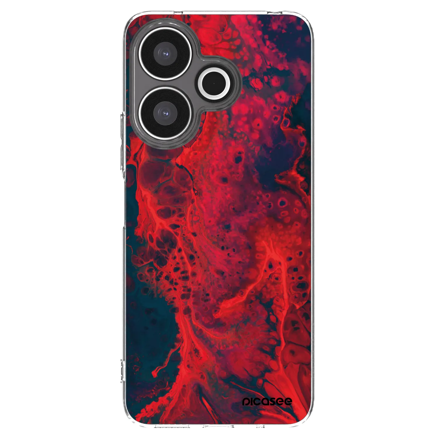 Picasee husă transparentă din silicon pentru Xiaomi Redmi 13 4G - Organic red