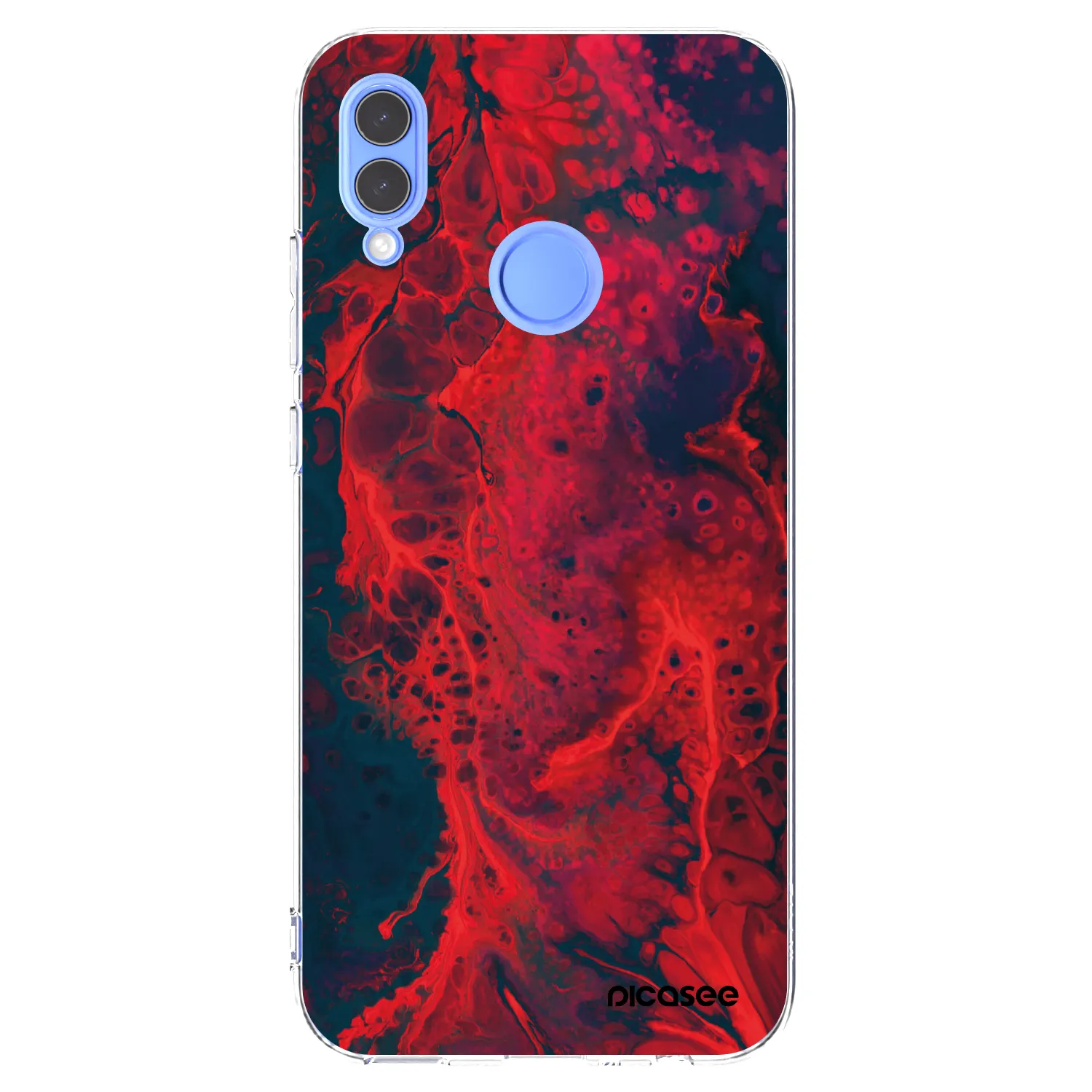 Picasee husă transparentă din silicon pentru Honor 10 Lite - Organic red
