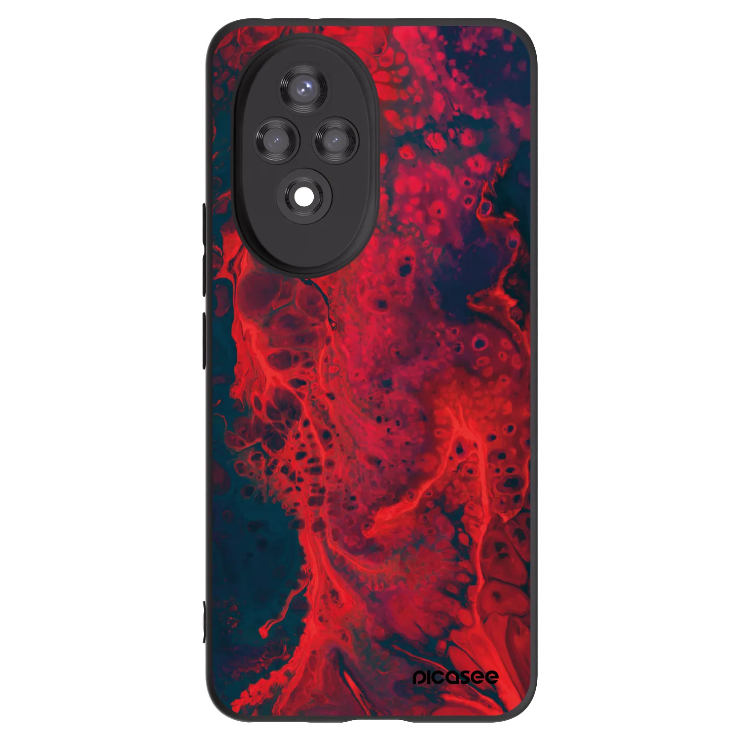 Picasee husă neagră din silicon pentru Honor 200 Pro 5G - Organic red