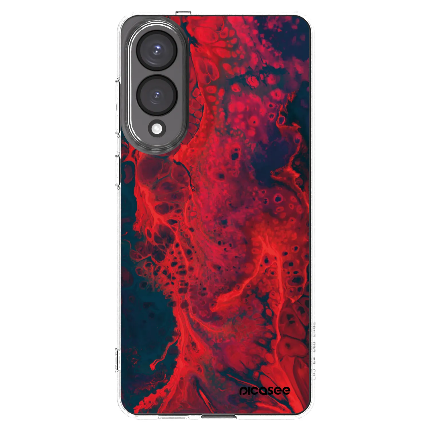Picasee husă transparentă din silicon pentru Samsung Galaxy S25 Edge 5G - Organic red