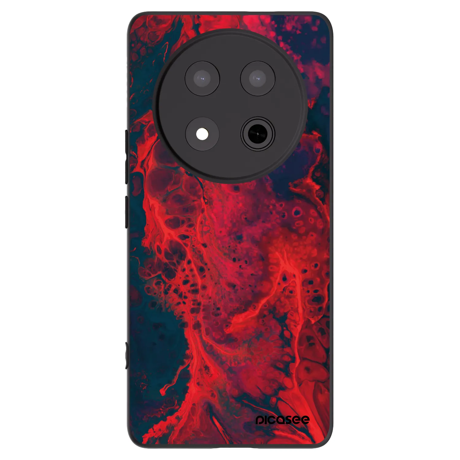 Picasee husă neagră din silicon pentru Honor Magic7 Lite 5G - Organic red