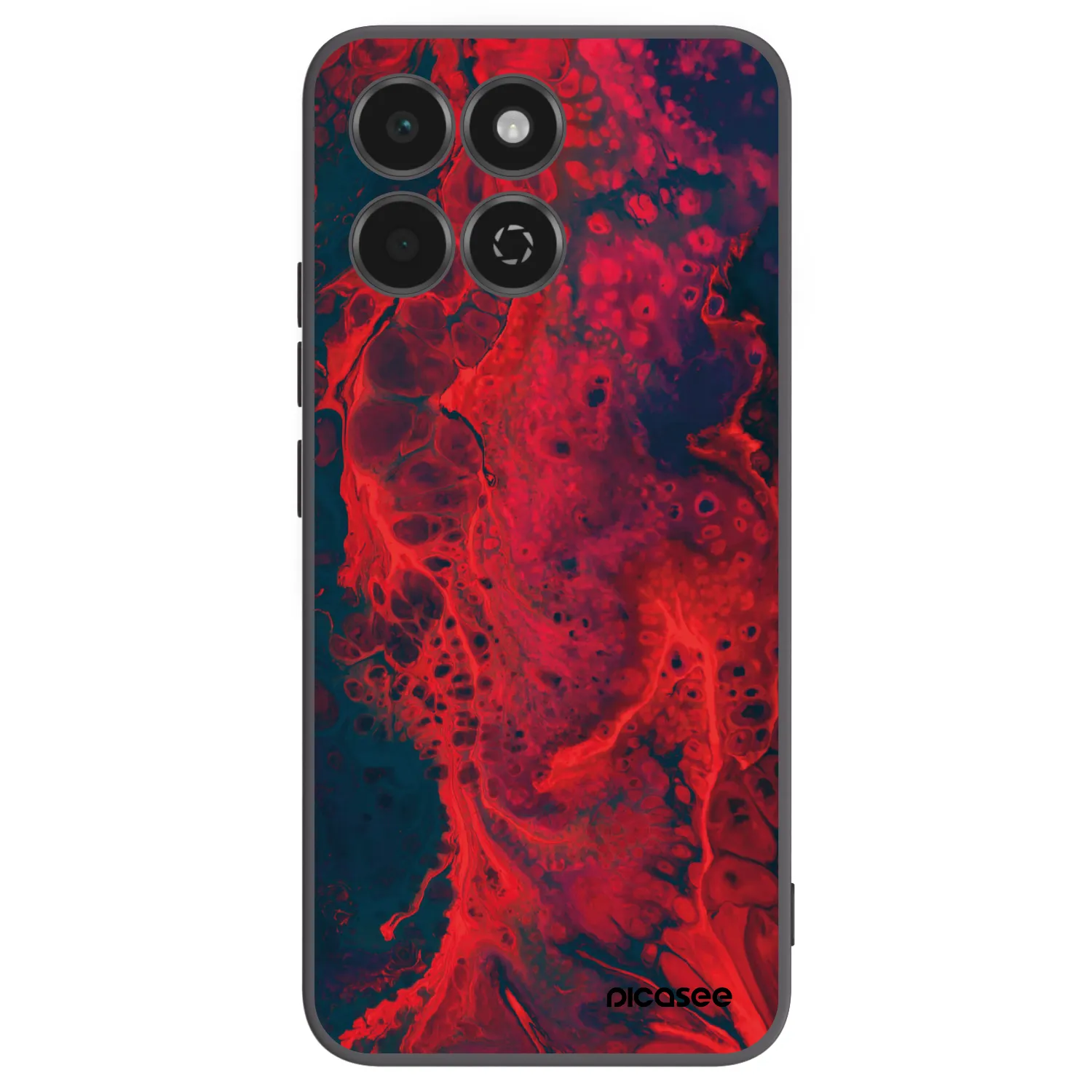 Picasee husă neagră din silicon pentru Honor 200 Smart 5G - Organic red
