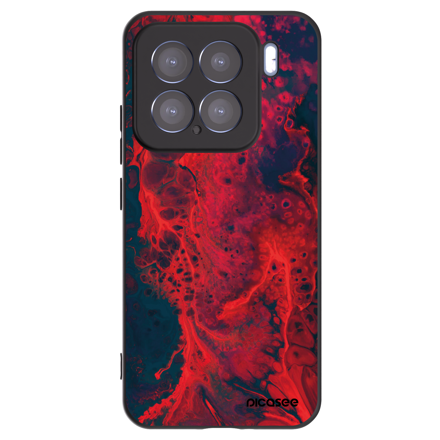 Picasee husă neagră din silicon pentru Xiaomi 15 - Organic red