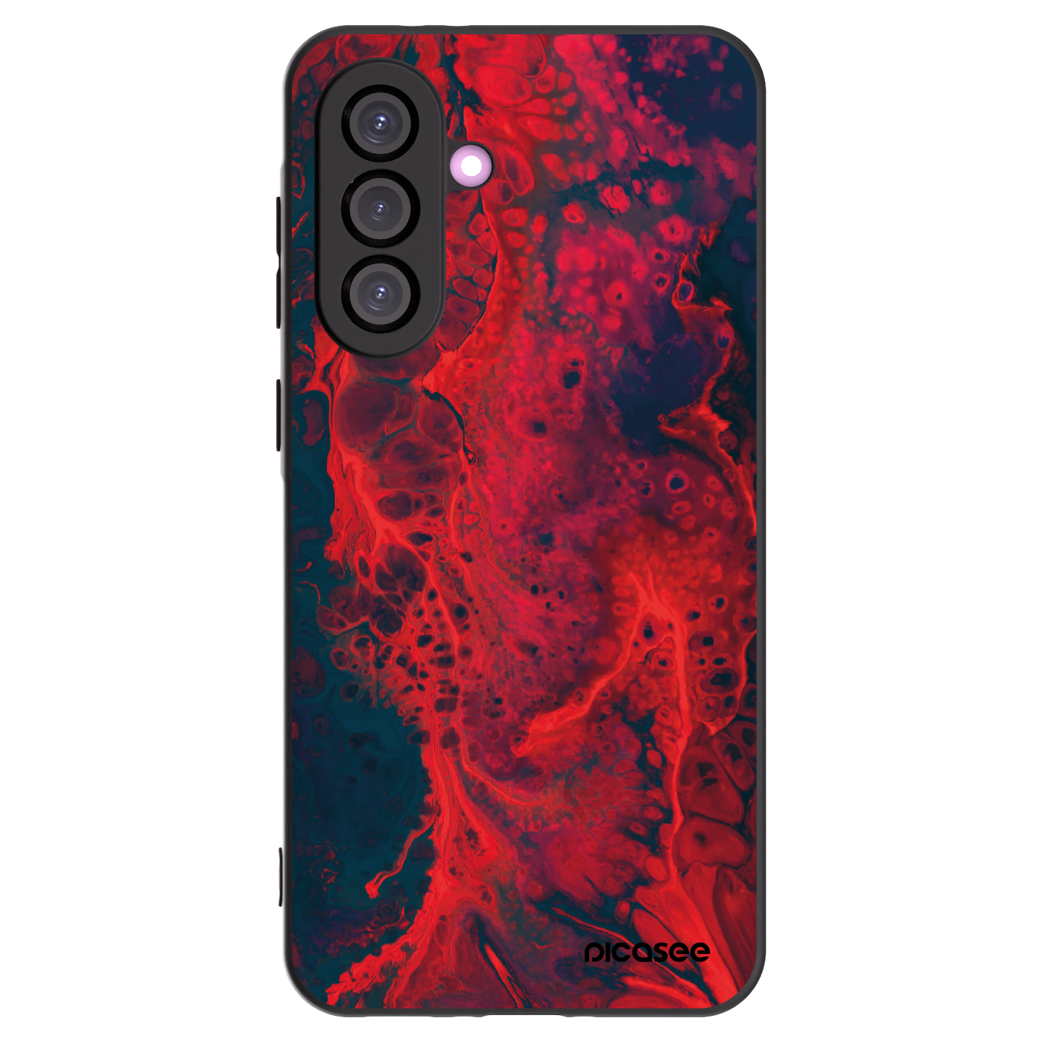 Picasee husă neagră din silicon pentru Samsung Galaxy A36 5G - Organic red