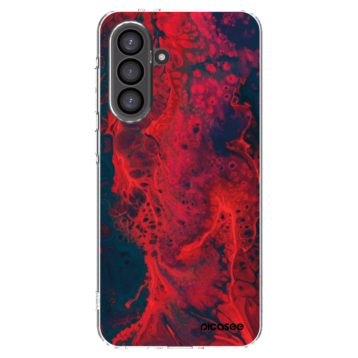 Picasee husă transparentă din silicon pentru Samsung Galaxy A36 5G - Organic red