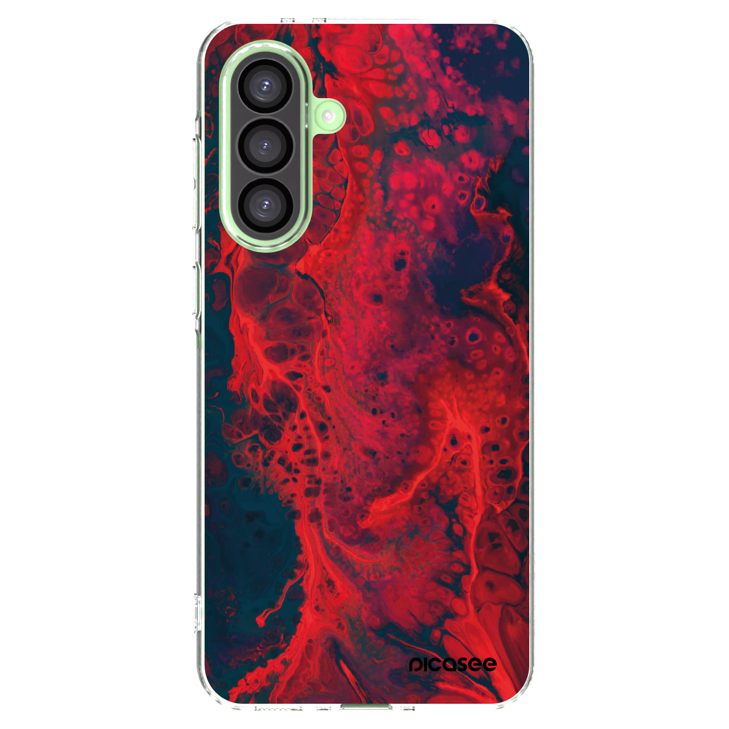 Picasee husă transparentă din silicon pentru Samsung Galaxy A26 5G A266B - Organic red