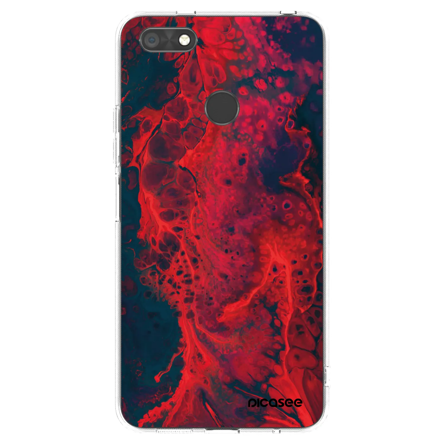 Picasee husă transparentă din silicon pentru Huawei P9 Lite Mini - Organic red