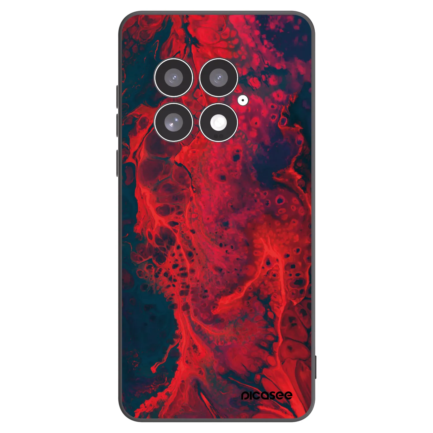 Picasee husă neagră din silicon pentru OnePlus 13 5G - Organic red
