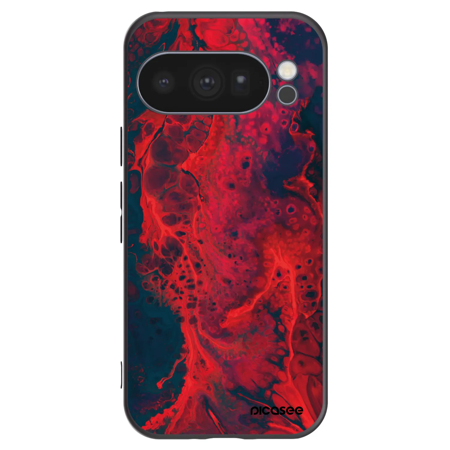 Picasee husă neagră din silicon pentru Google Pixel 10 Pro - Organic red