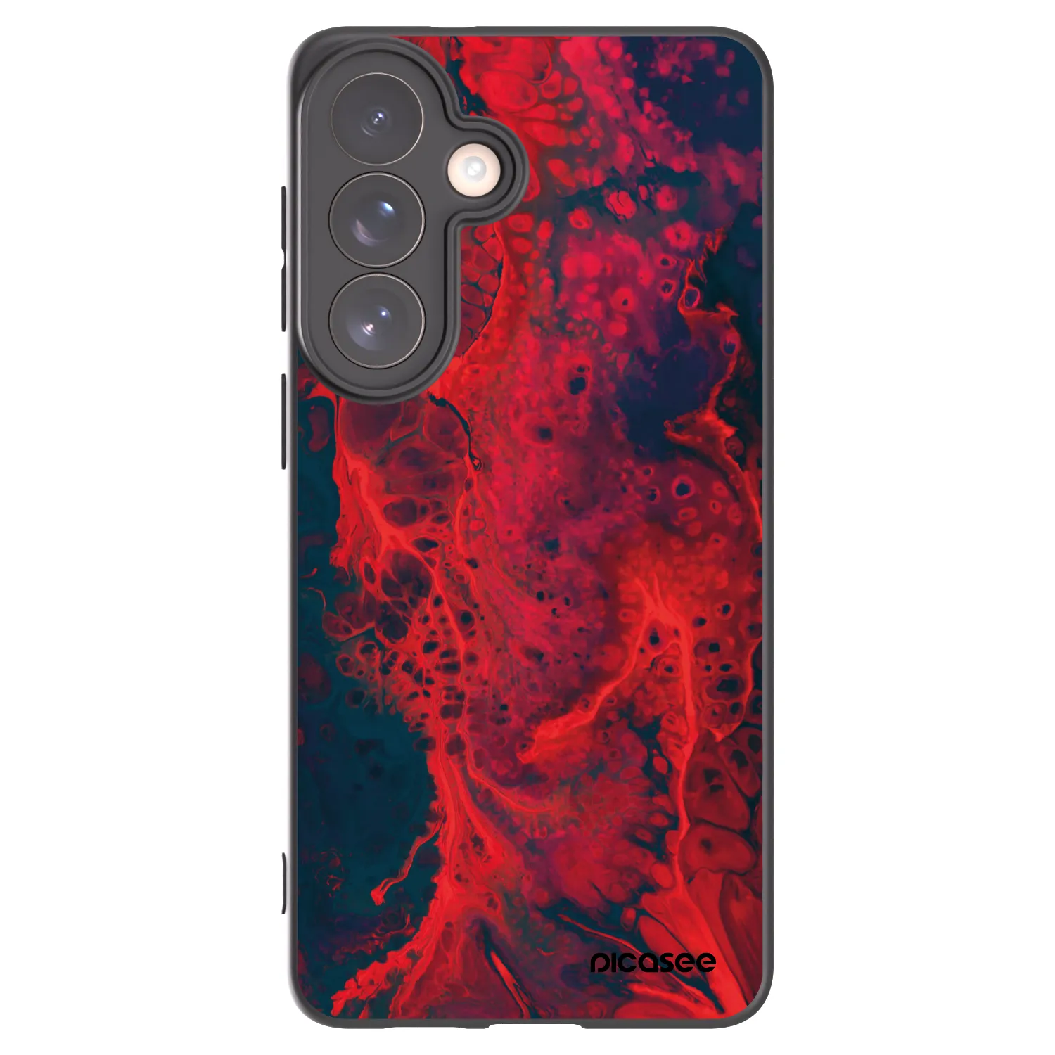 Picasee husă neagră din silicon pentru Samsung Galaxy S26+ - Organic red