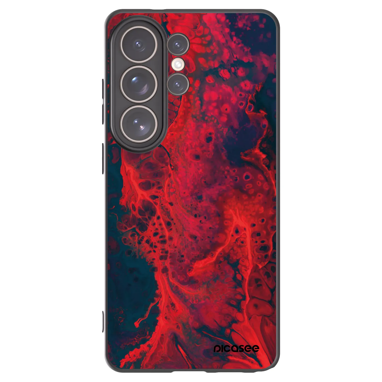 Picasee husă neagră din silicon pentru Samsung Galaxy S26 Ultra - Organic red