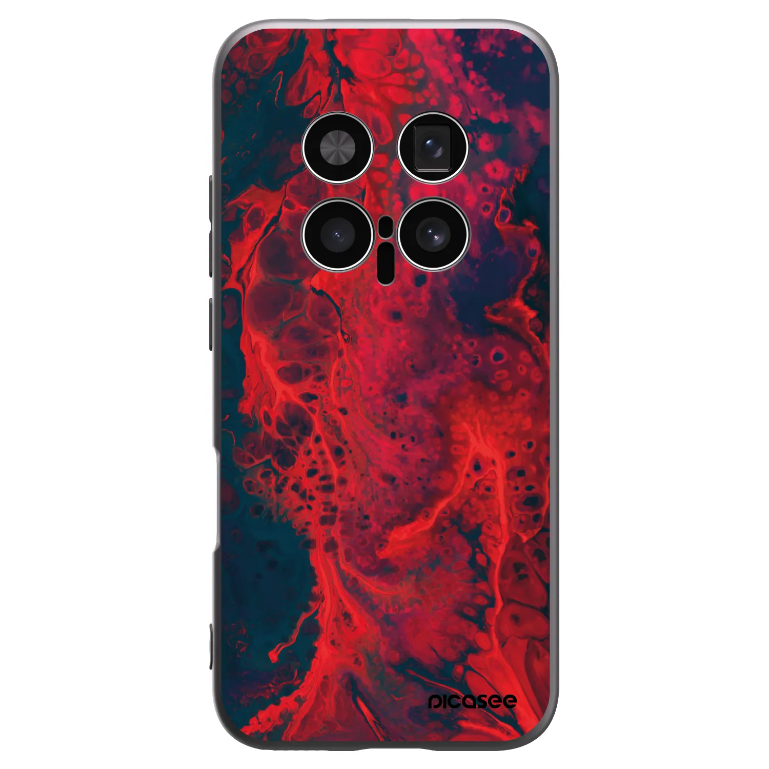 Picasee husă neagră din silicon pentru Honor Magic8 Pro 5G - Organic red