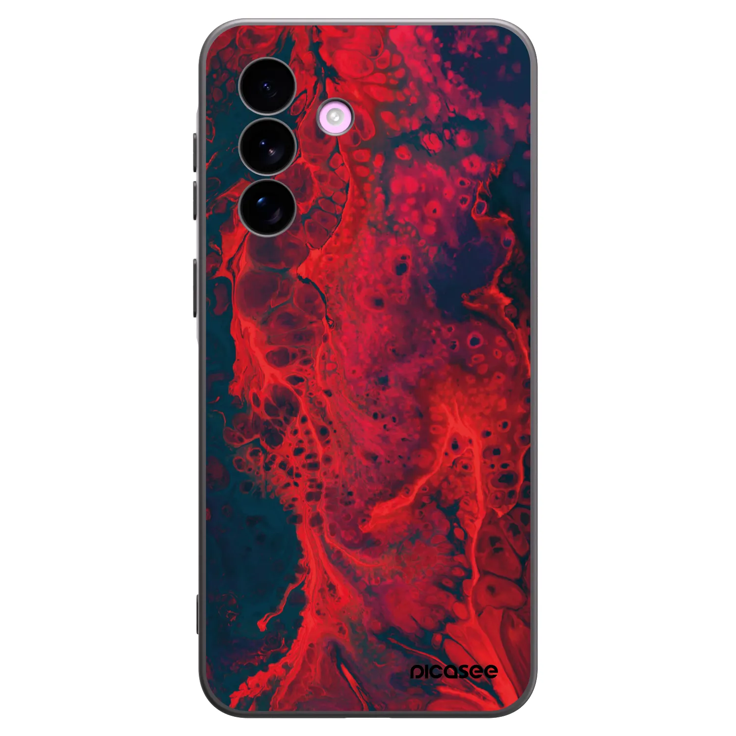 Picasee husă neagră din silicon pentru Samsung Galaxy A57 5G - Organic red