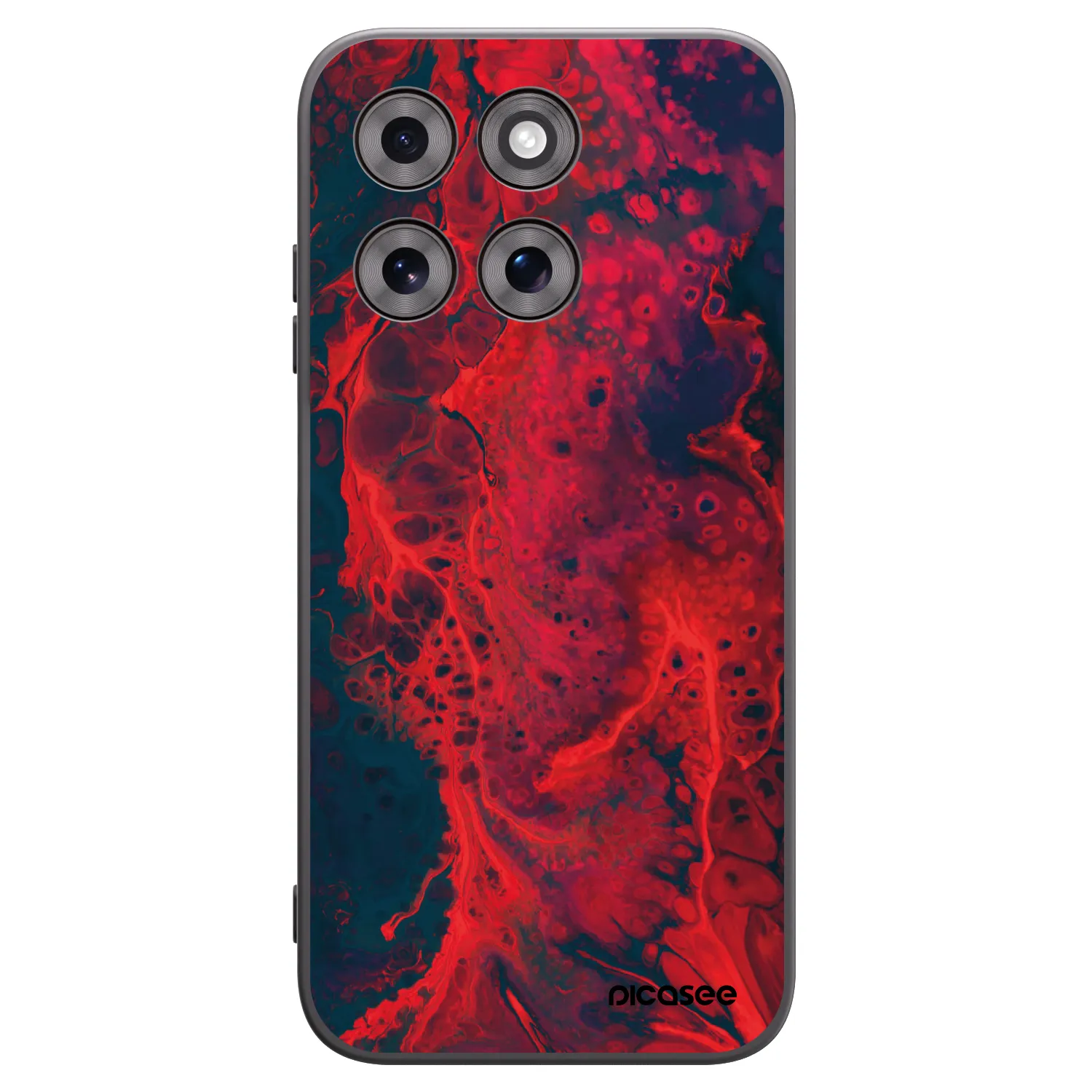 Picasee husă neagră din silicon pentru Motorola Moto G77 - Organic red