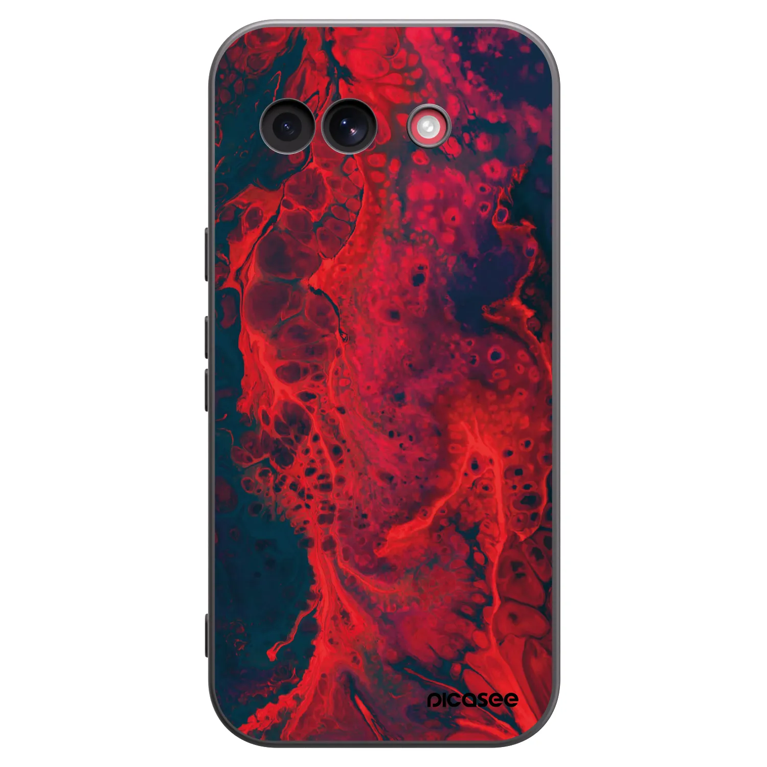 Picasee husă neagră din silicon pentru Google Pixel 10a - Organic red