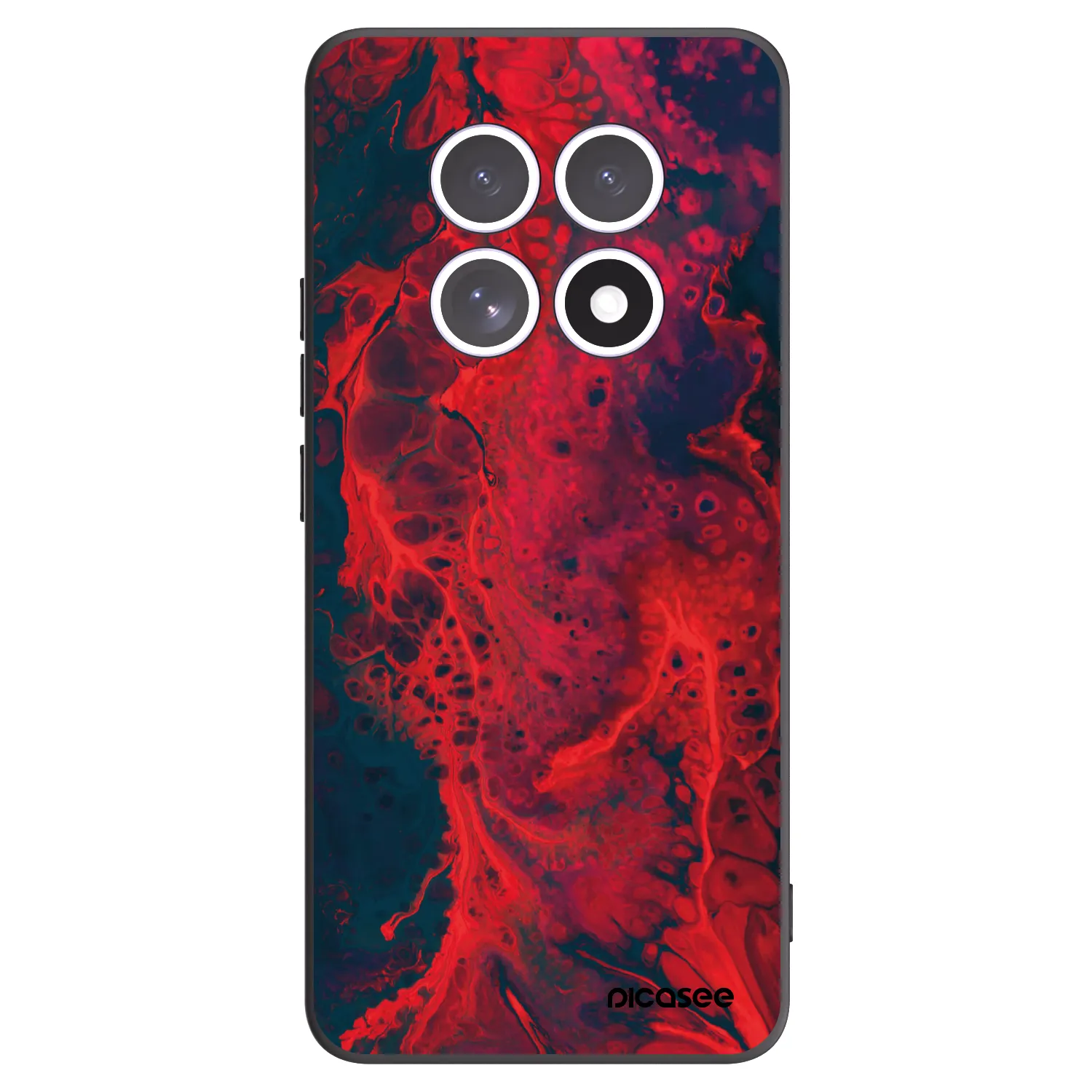Picasee husă neagră din silicon pentru Xiaomi Redmi Note 15 5G - Organic red