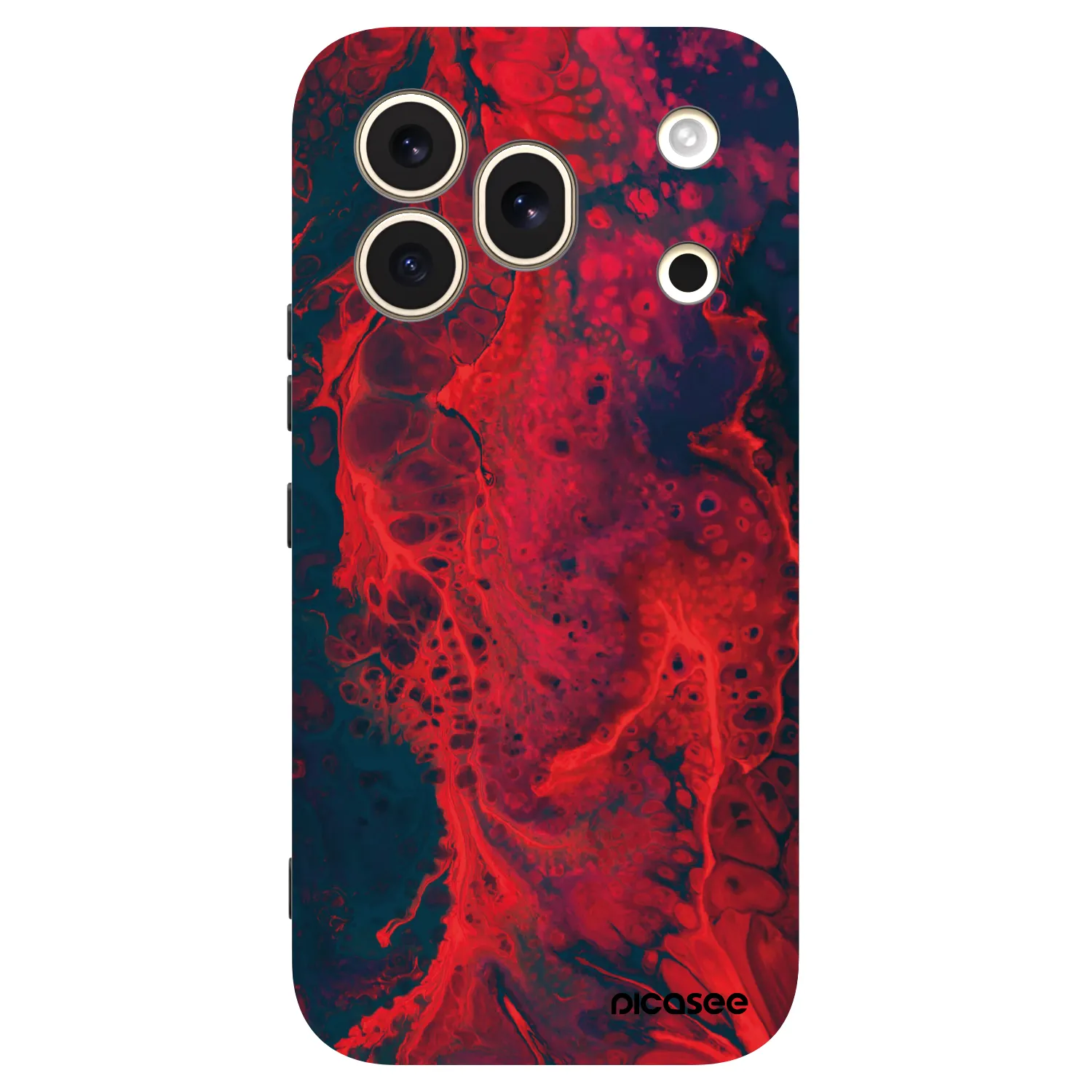 Picasee husă neagră din silicon pentru Honor 600 Pro - Organic red