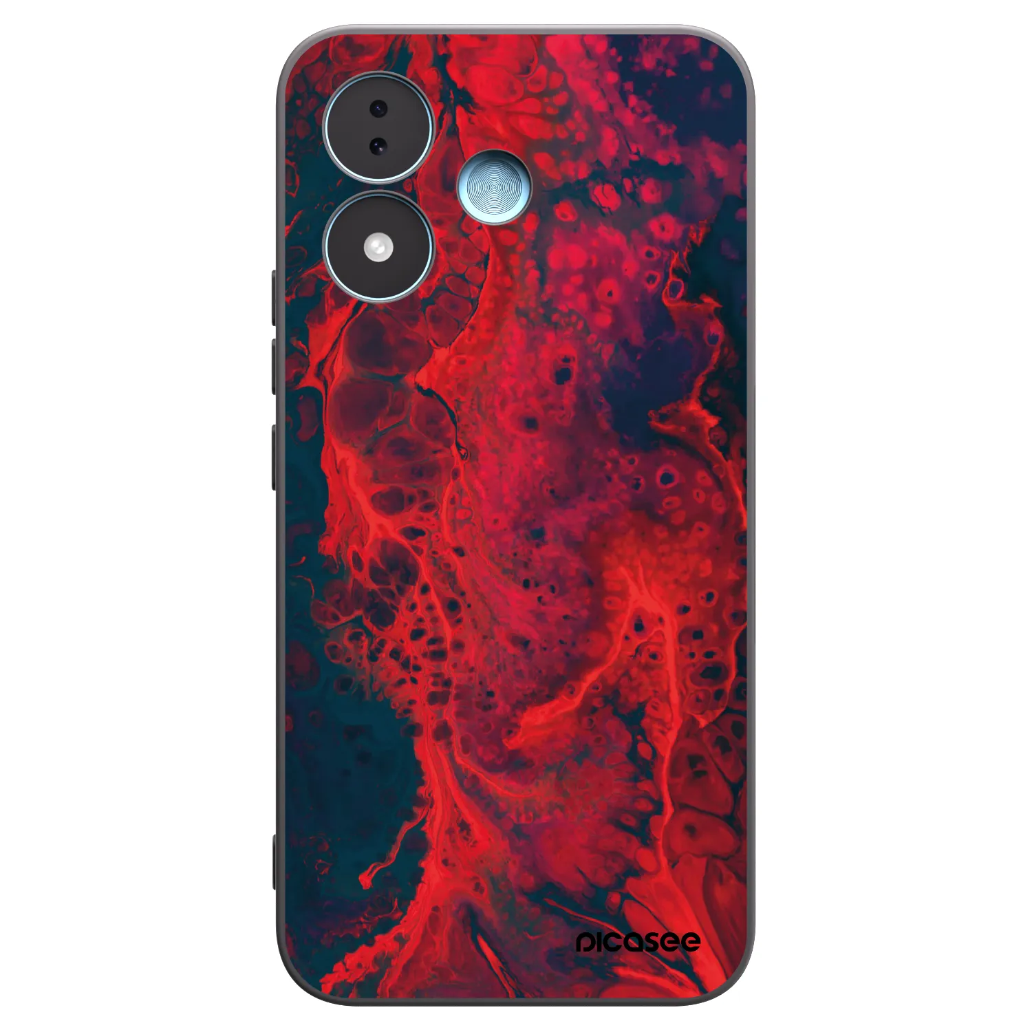 Picasee husă neagră din silicon pentru Xiaomi Redmi Note 17 5G - Organic red