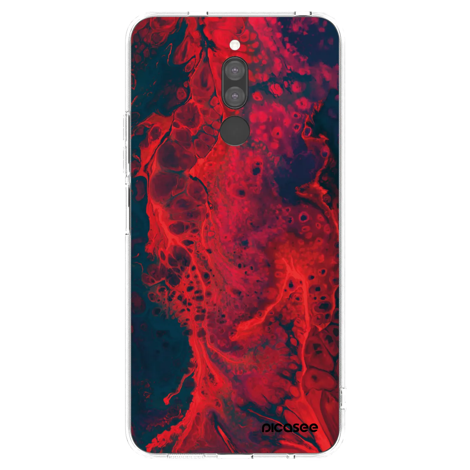 Picasee husă transparentă din silicon pentru Xiaomi Redmi 8 - Organic red