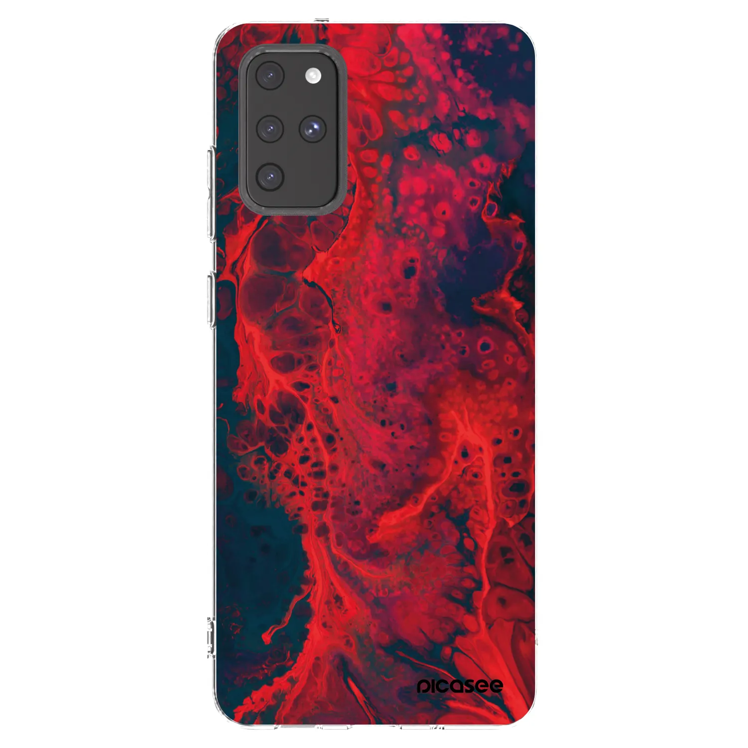 Picasee husă transparentă din silicon pentru Samsung Galaxy S20+ G985F - Organic red