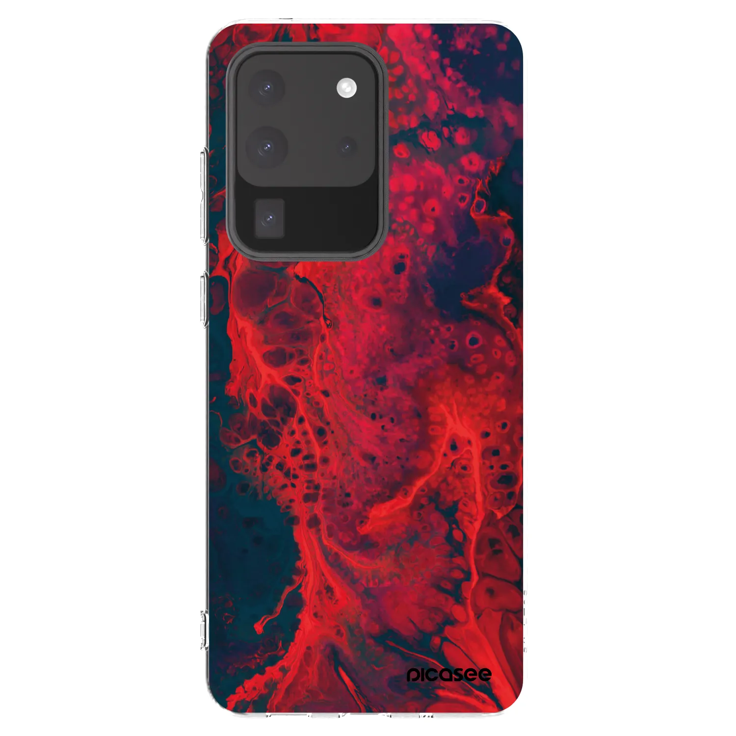Picasee husă transparentă din silicon pentru Samsung Galaxy S20 Ultra 5G G988F - Organic red