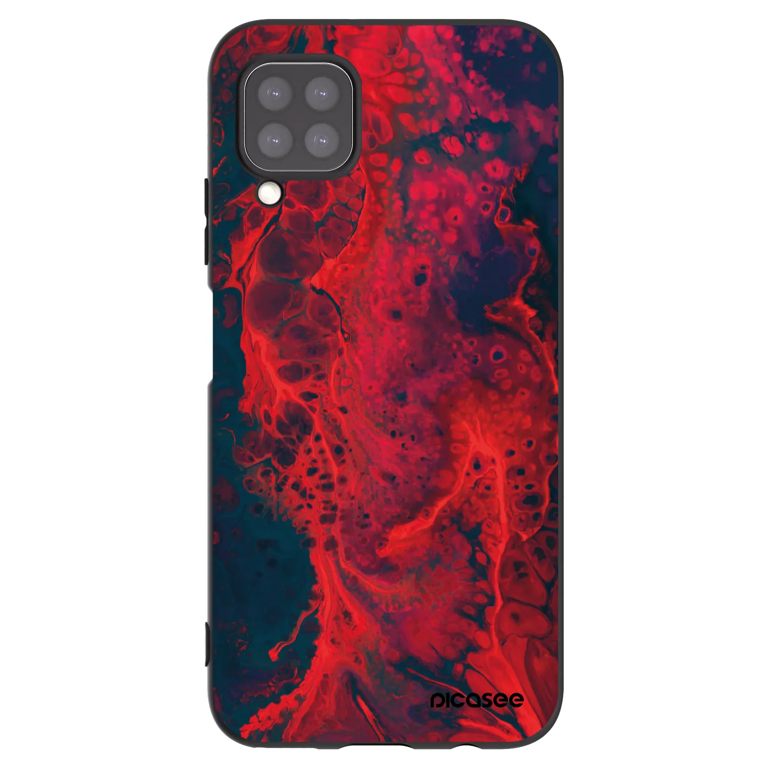 Picasee husă neagră din silicon pentru Huawei P40 Lite - Organic red