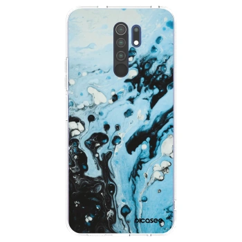 Picasee husă transparentă din silicon pentru Xiaomi Redmi 9 - Organic blue