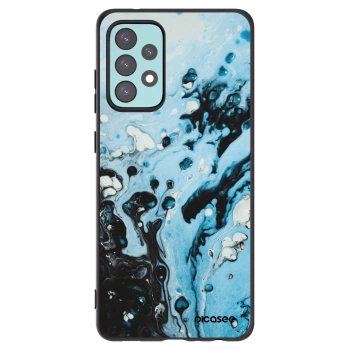 Picasee husă neagră din silicon pentru Samsung Galaxy A72 A725F - Organic blue