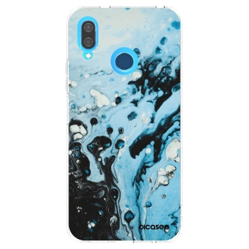 Picasee husă transparentă din silicon pentru Huawei P20 Lite - Organic blue