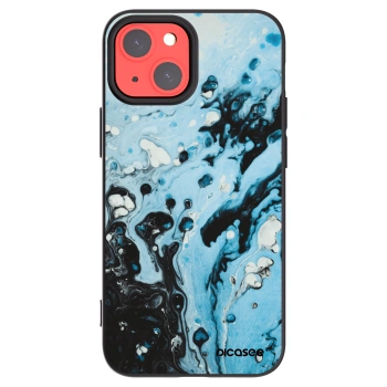 Picasee husă neagră din silicon pentru Apple iPhone 13 mini - Organic blue