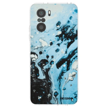 Picasee husă transparentă din silicon pentru Xiaomi Poco F3 - Organic blue