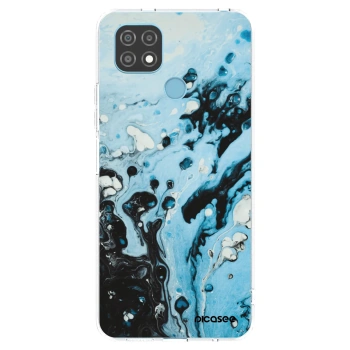 Picasee husă transparentă din silicon pentru Realme C21 - Organic blue