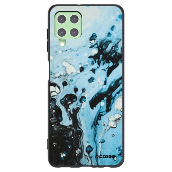 Picasee husă neagră din silicon pentru Samsung Galaxy A22 A225F 4G - Organic blue