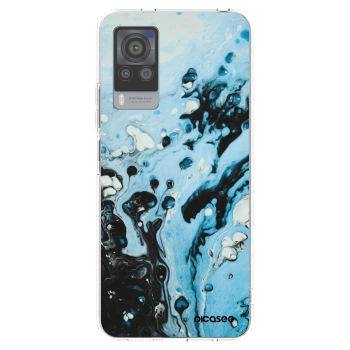Picasee husă transparentă din silicon pentru Vivo X60 Pro 5G - Organic blue