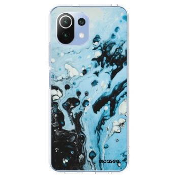 Picasee husă transparentă din silicon pentru Xiaomi 11 Lite 5G NE - Organic blue