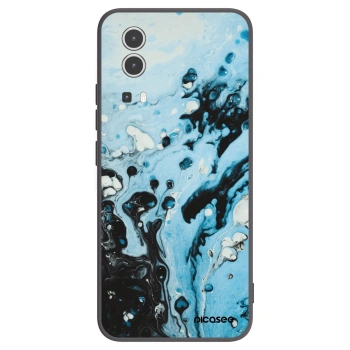 Picasee husă neagră din silicon pentru Vivo Y72 5G - Organic blue