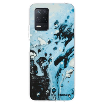 Picasee husă transparentă din silicon pentru Realme 8 5G - Organic blue