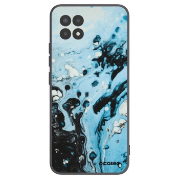 Picasee husă neagră din silicon pentru Realme 8i - Organic blue