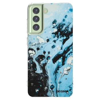 Picasee husă transparentă din silicon pentru Samsung Galaxy S21 FE 5G - Organic blue