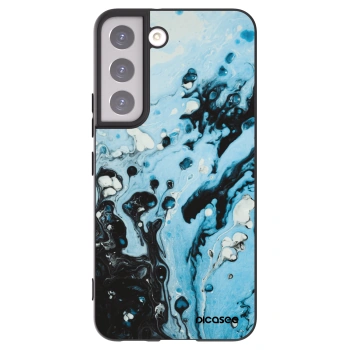 Picasee husă neagră din silicon pentru Samsung Galaxy S22 5G - Organic blue