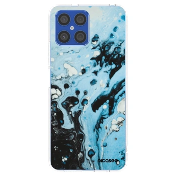 Picasee husă transparentă din silicon pentru Honor X8 4G - Organic blue