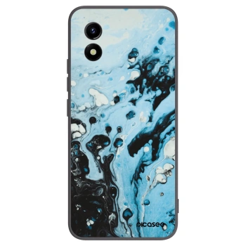 Picasee husă neagră din silicon pentru Vivo Y01 - Organic blue