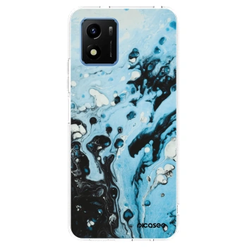 Picasee husă transparentă din silicon pentru Vivo Y01 - Organic blue