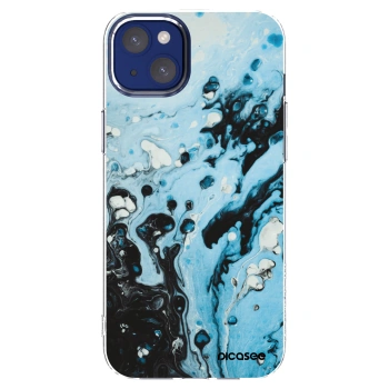 Picasee husă transparentă din silicon pentru Apple iPhone 14 Plus - Organic blue