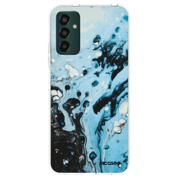 Picasee husă transparentă din silicon pentru Samsung Galaxy M13 M135F - Organic blue