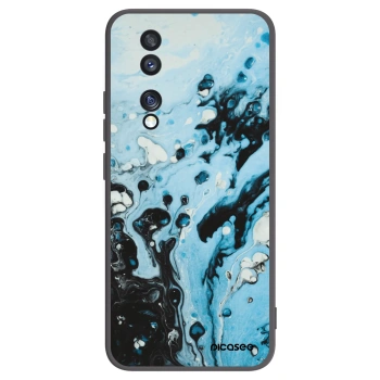 Picasee husă neagră din silicon pentru Honor 70 - Organic blue