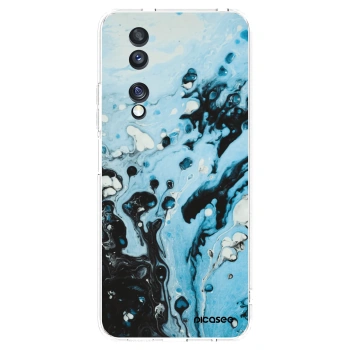 Picasee husă transparentă din silicon pentru Honor 70 - Organic blue